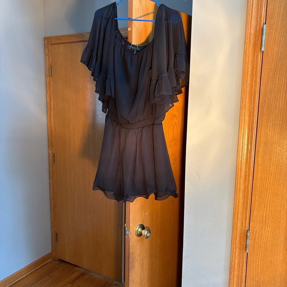 Endless Rose Black Ruffle Romper - Picture 6 of 6